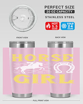 horse girl Style 51#- horse- Tumbler