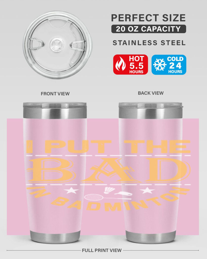 i 1056#- badminton- Tumbler