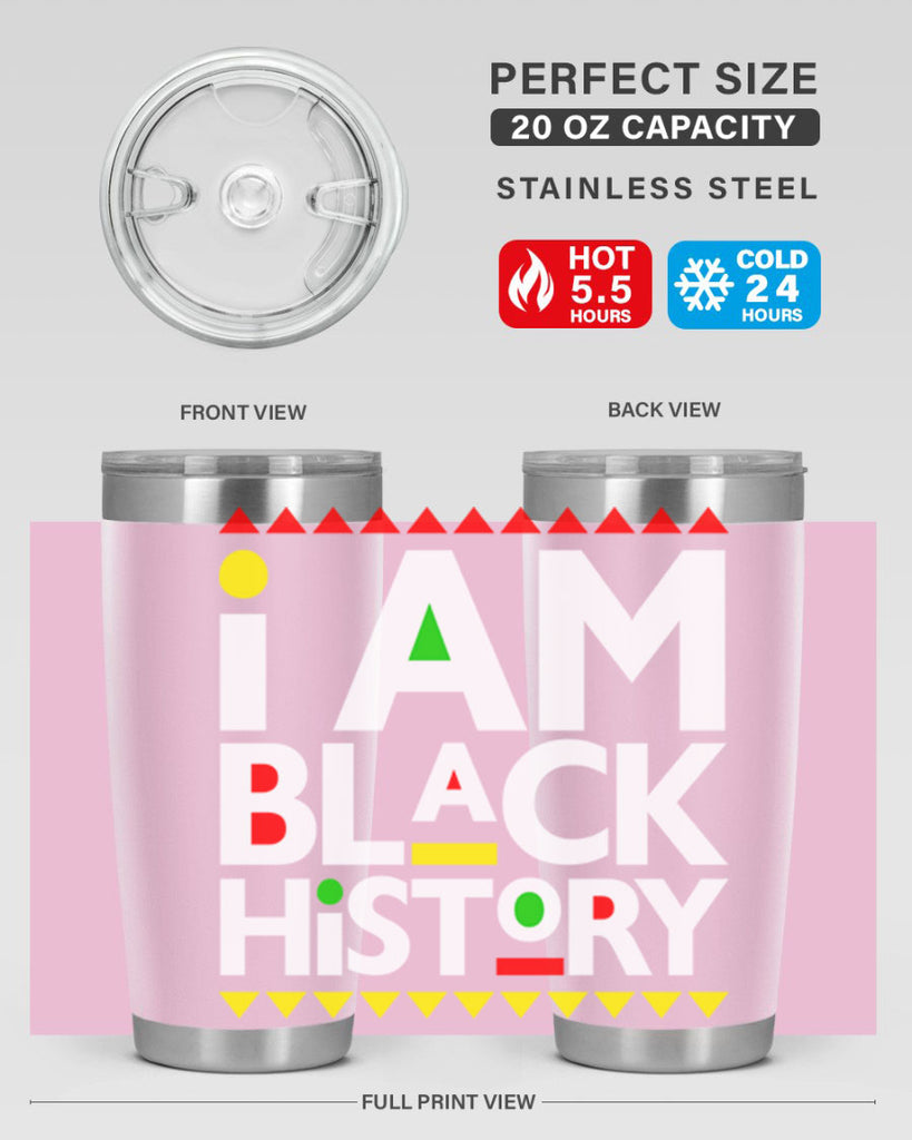 i am black  history 116#- black words phrases- Cotton Tank