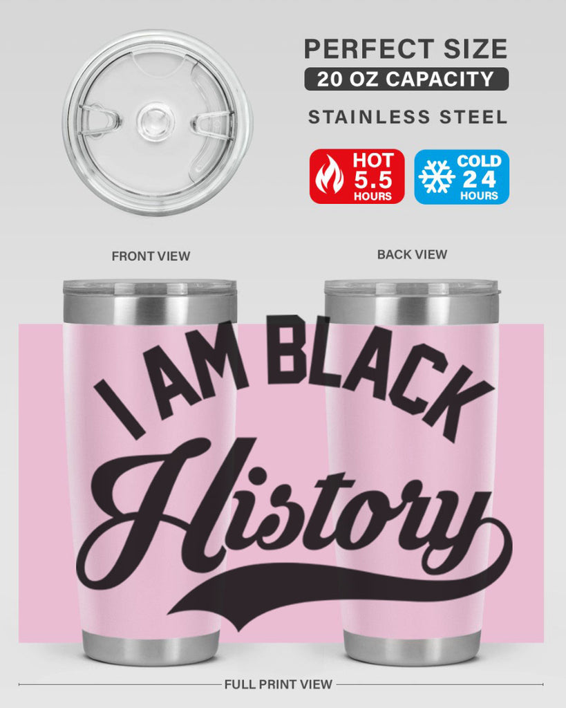 i am black  history 118#- black words phrases- Cotton Tank