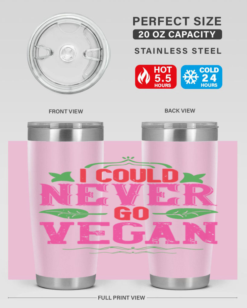 i could never go vegan 133#- vegan- Tumbler