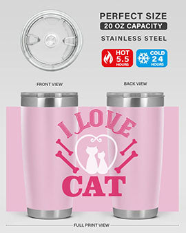i love cat Style 56#- cat- Tumbler