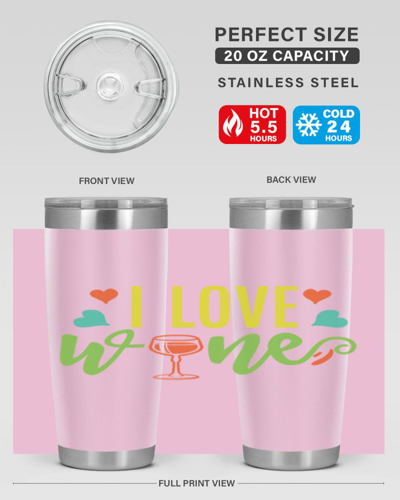 i love wine 401#- mom- Tumbler