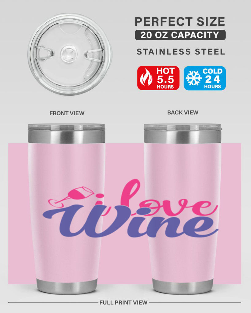 i love wine 402#- mom- Tumbler