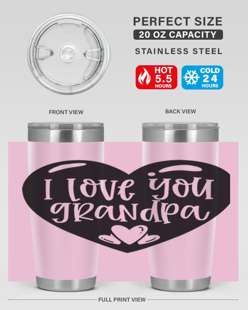 i love you grandpa 39#- fathers day- Tumbler