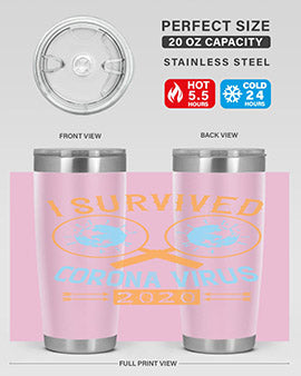 i survived corona virus Style 34#- corona virus- Cotton Tank