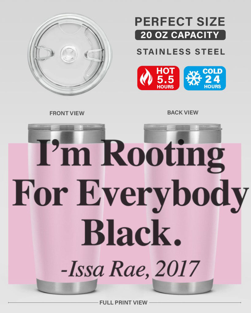 im  rooting for everybody black  109#- black words phrases- Cotton Tank