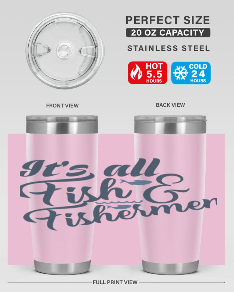 its all fish 80#- fishing- Tumbler