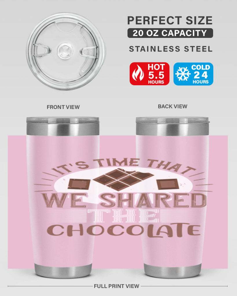 its time that we shared the chocolate 27#- chocolate- Tumbler