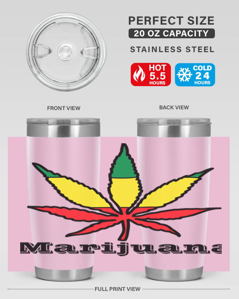 jamican cannabis 164#- marijuana- Tumbler