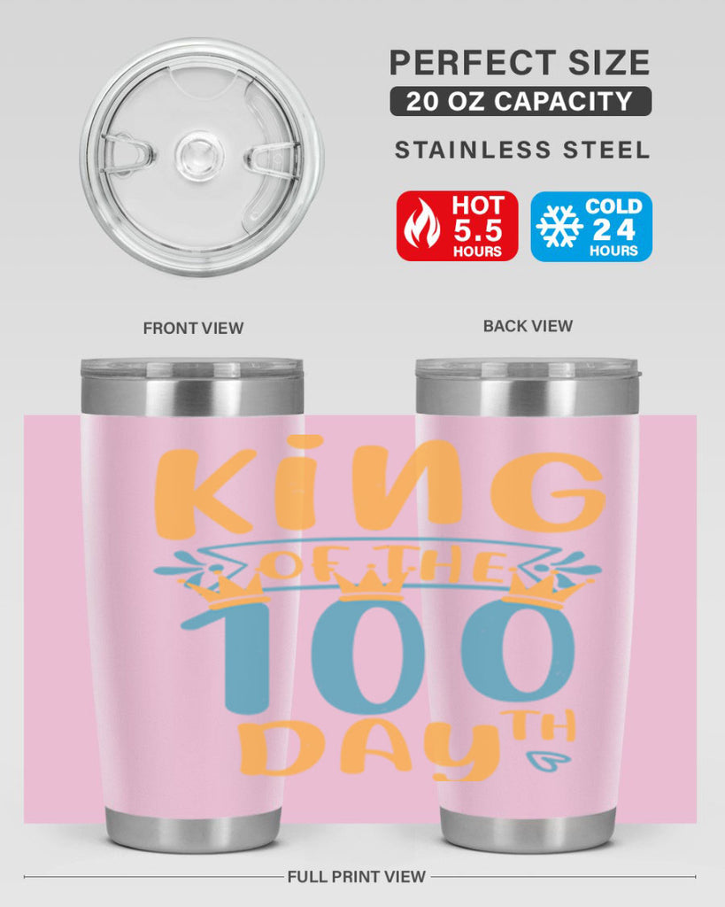 king of the th day 3#- 100 days of school- Tumbler