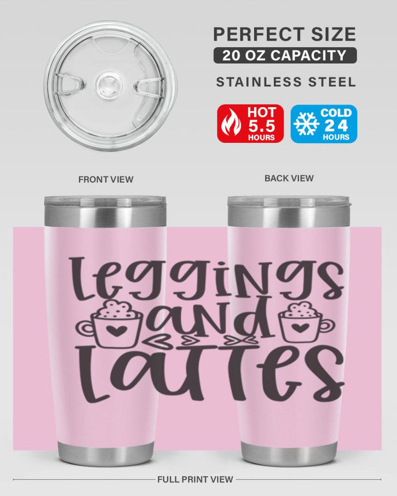 leggings and lattes 389#- mom- Tumbler