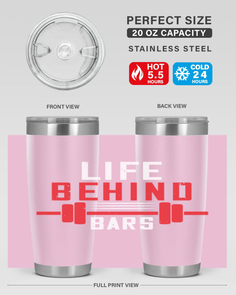 life behind bars 85#- gym- Tumbler