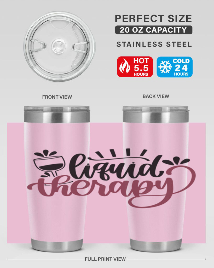 liquid therapy 44#- wine- Tumbler