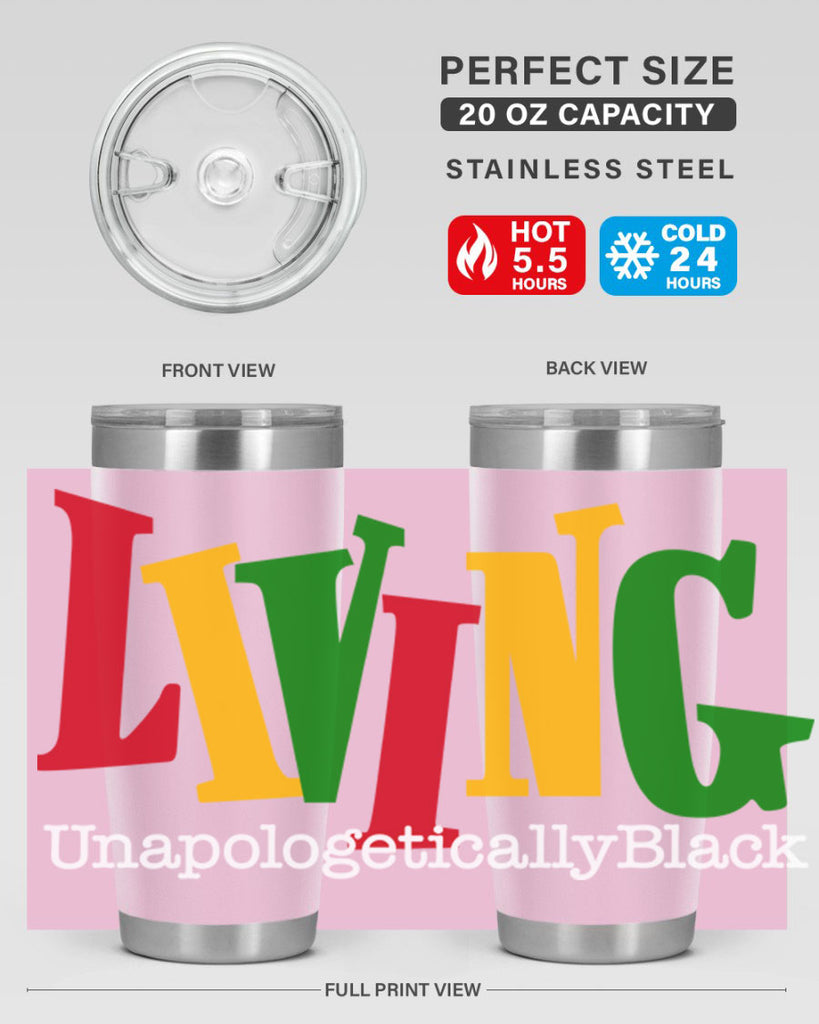 living  unapologetically black  98#- black words phrases- Cotton Tank