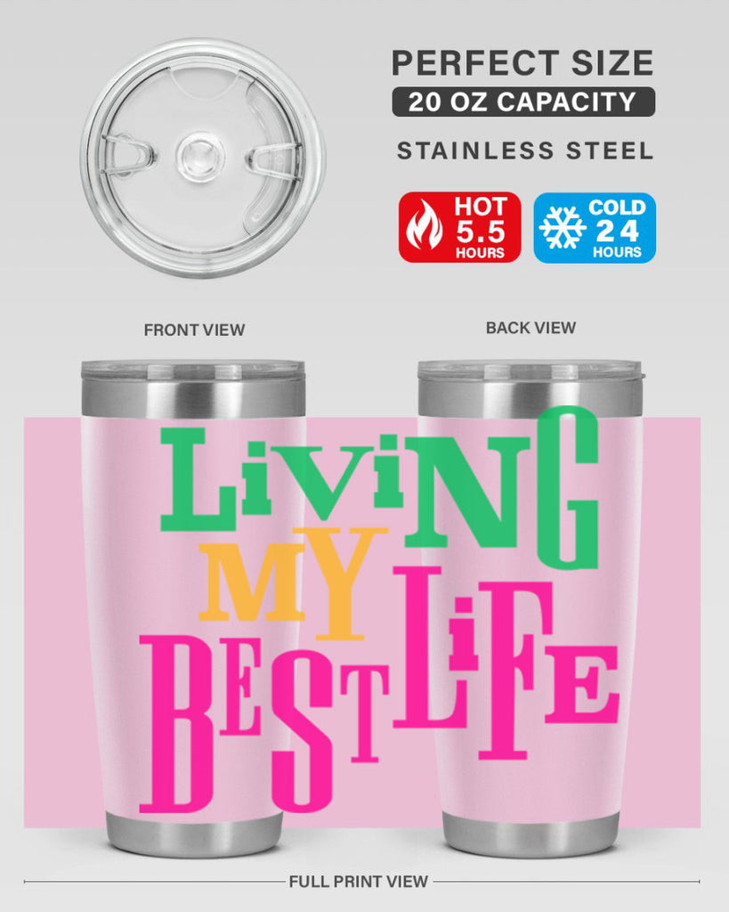living my best life 96#- black words phrases- Cotton Tank