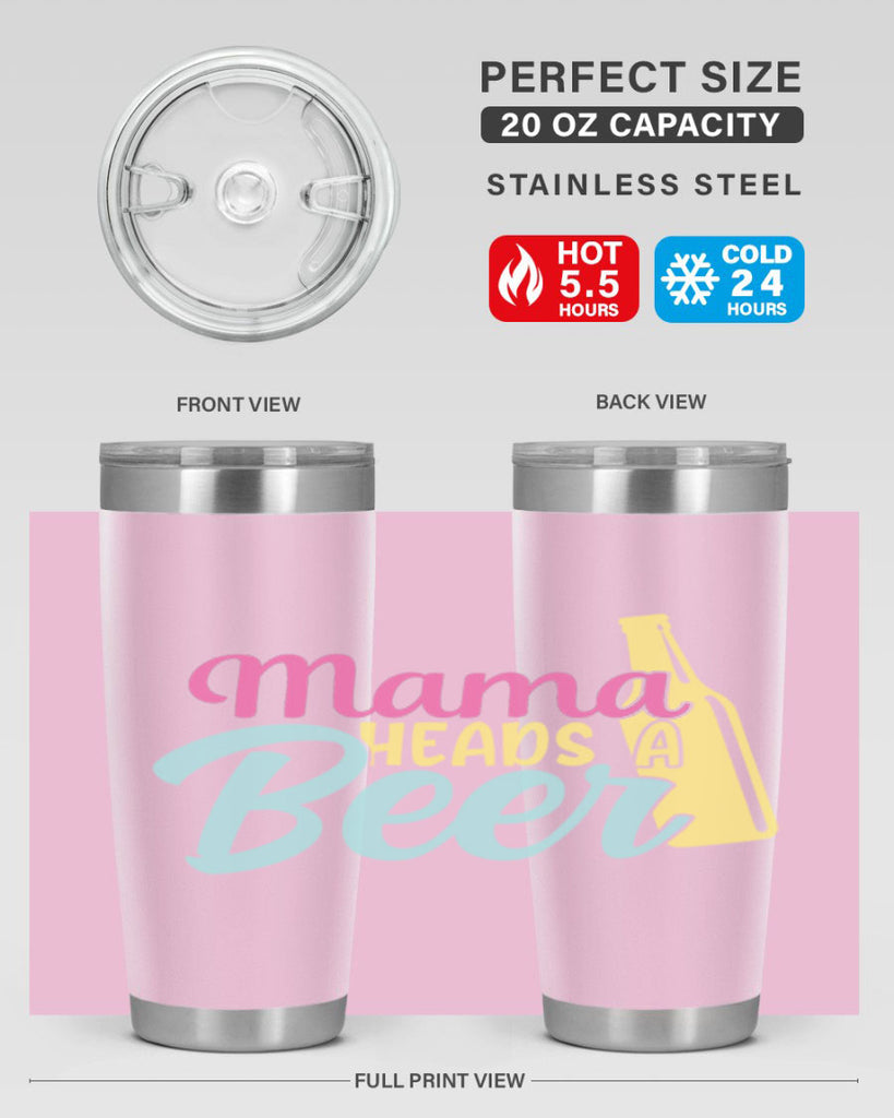 mama heads a beer 124#- beer- Tumbler