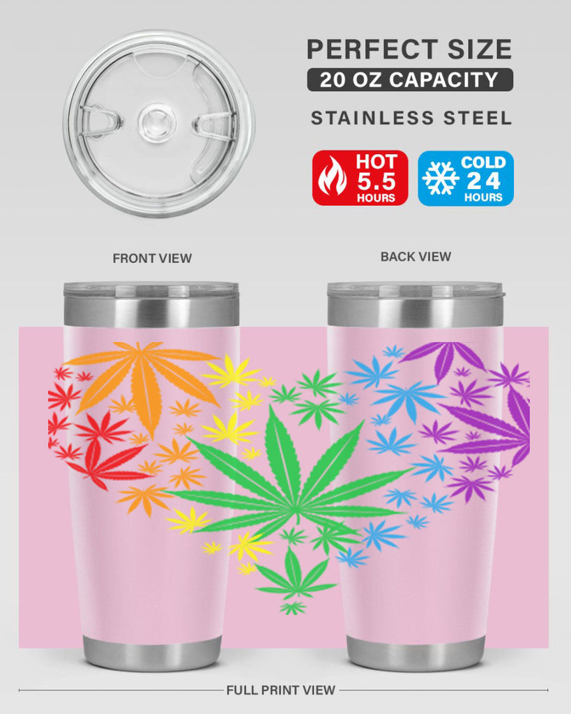 marijuana heart 200#- marijuana- Tumbler