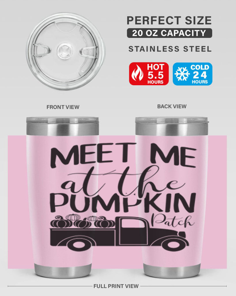 meet me at the pumpkin patch 424#- fall- Tumbler