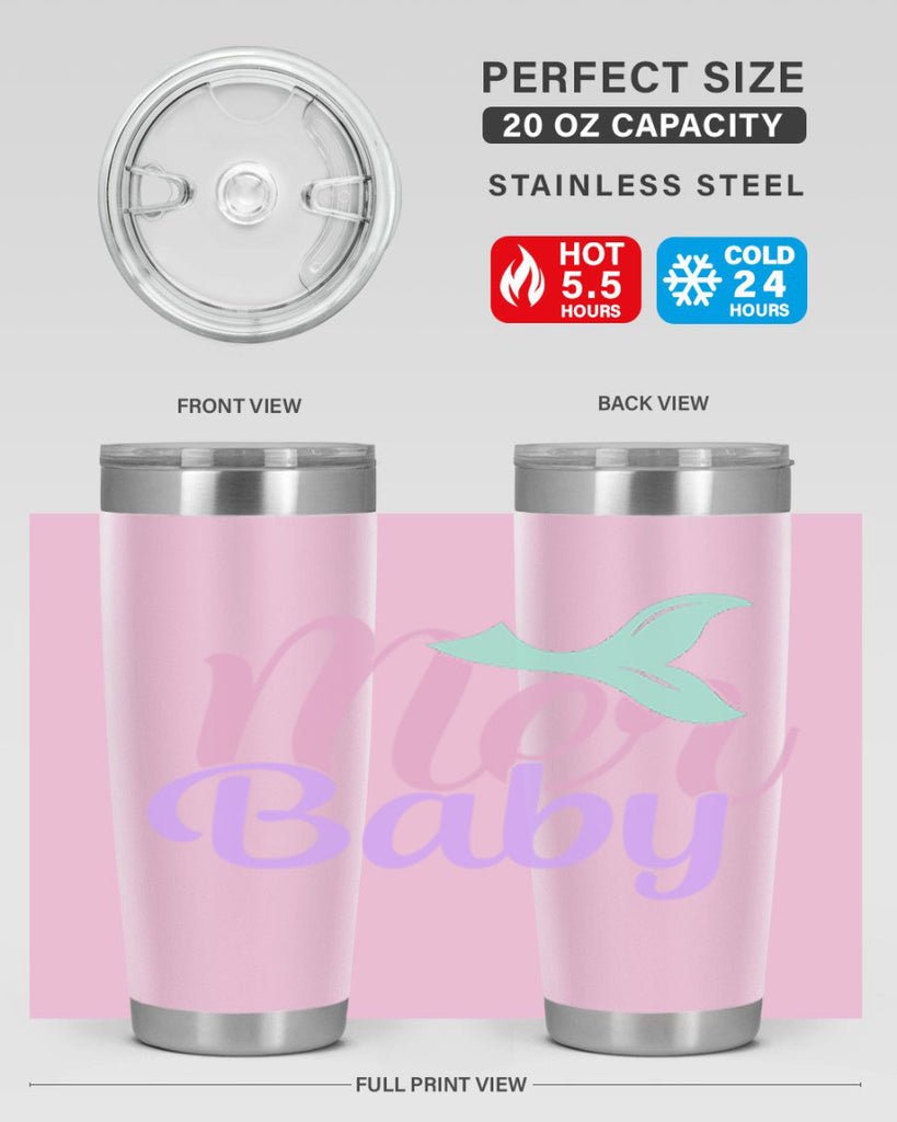 mer baby 3#- mermaid- Tumbler