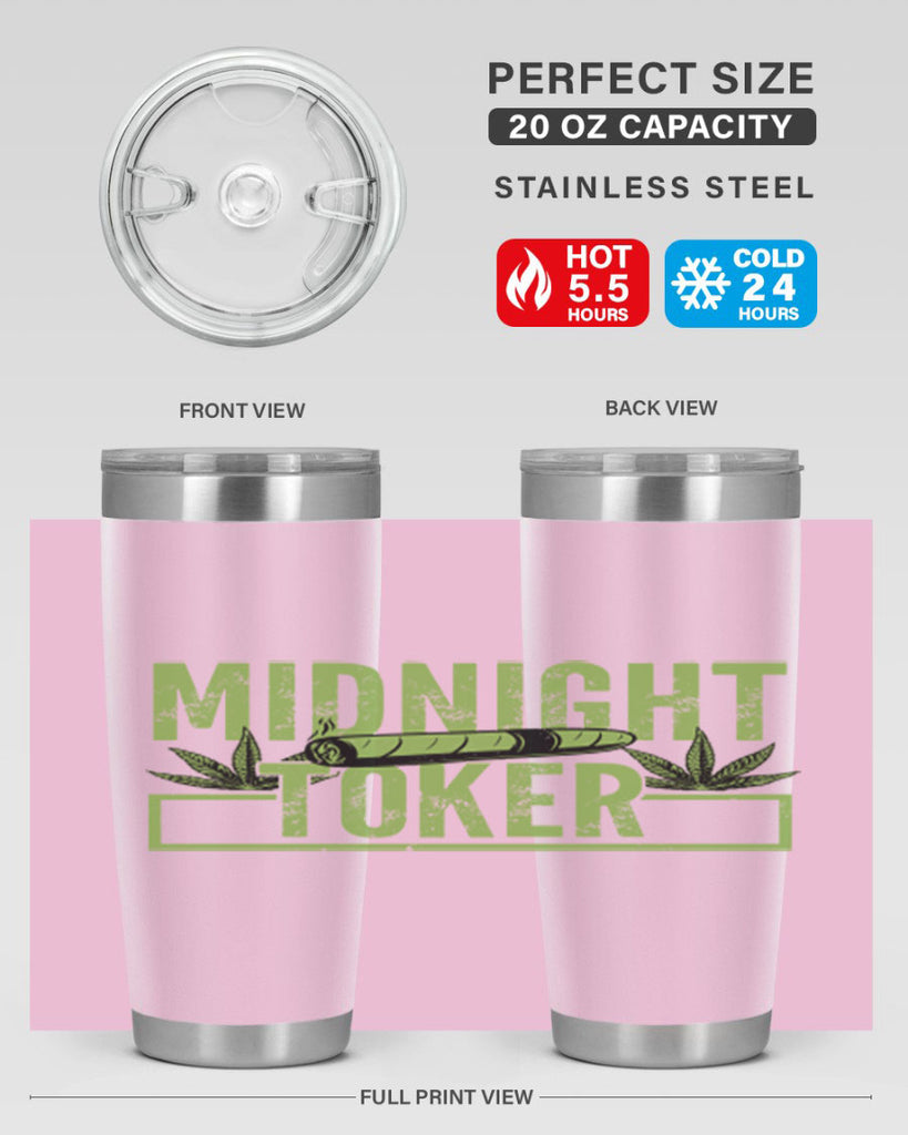 midnight toker 211#- marijuana- Tumbler