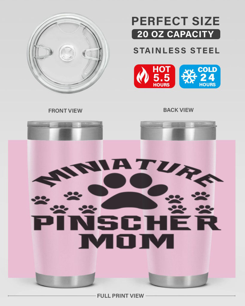 miniature pinscher mom 129#- mom- Tumbler