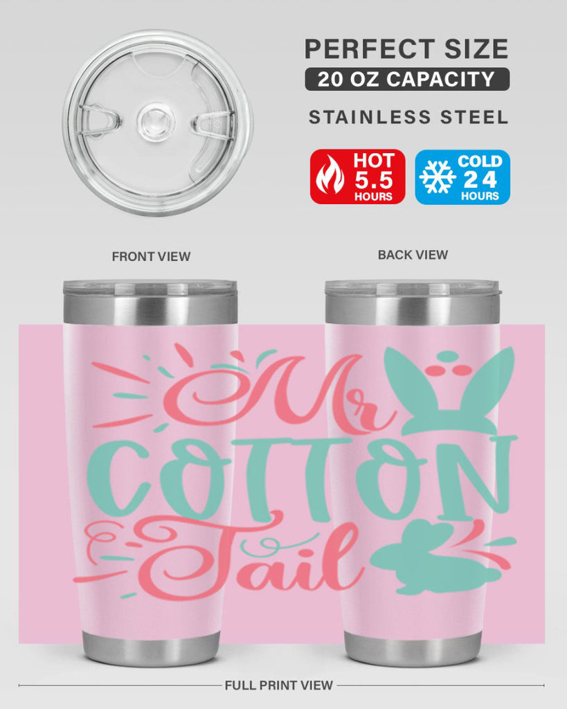 mr cotton tail 109#- easter- Tumbler