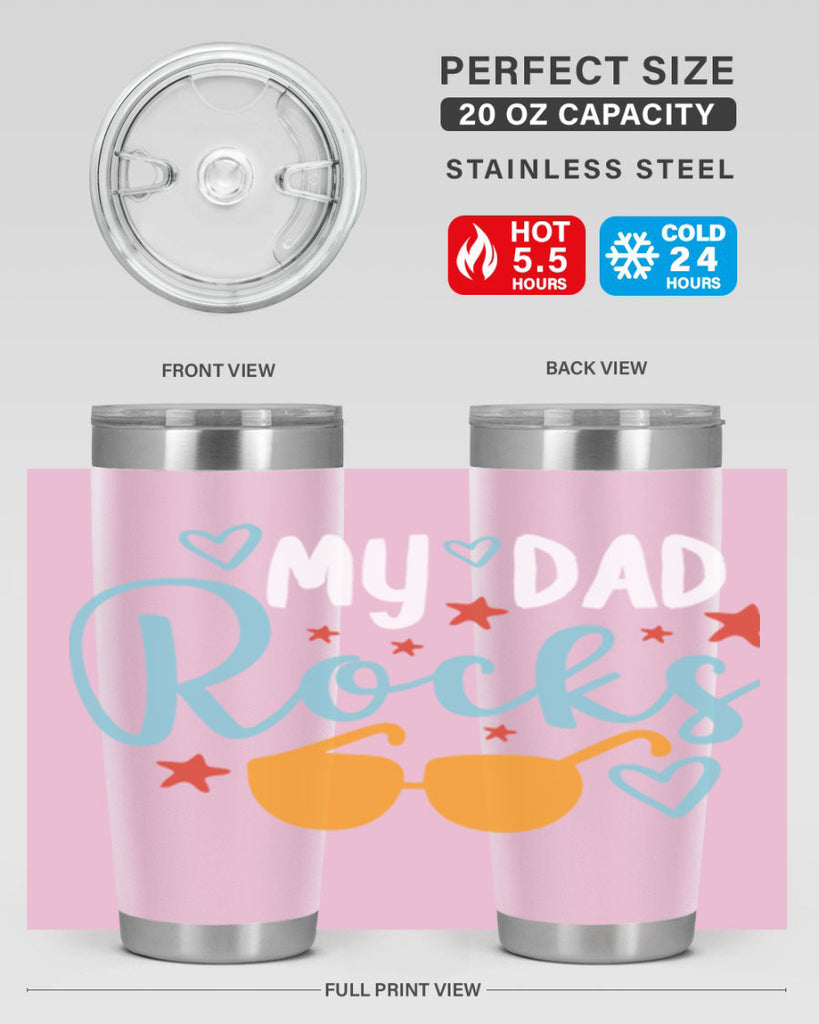 my dad rocks 83#- fathers day- Tumbler
