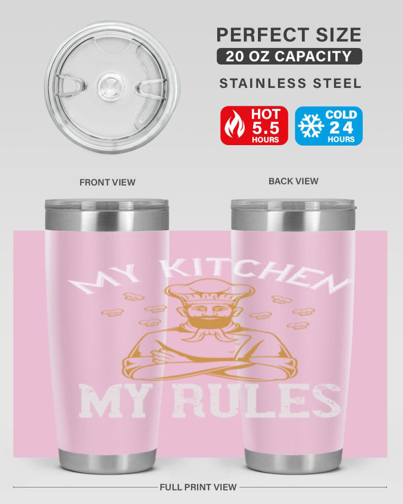 my kitchen my rules 15#- cooking- Tumbler