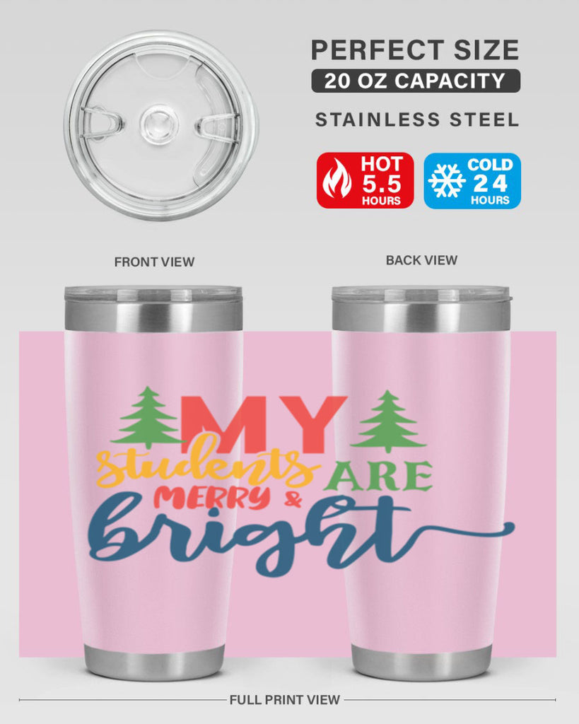 my students are merry bright Style 170#- teacher- tumbler