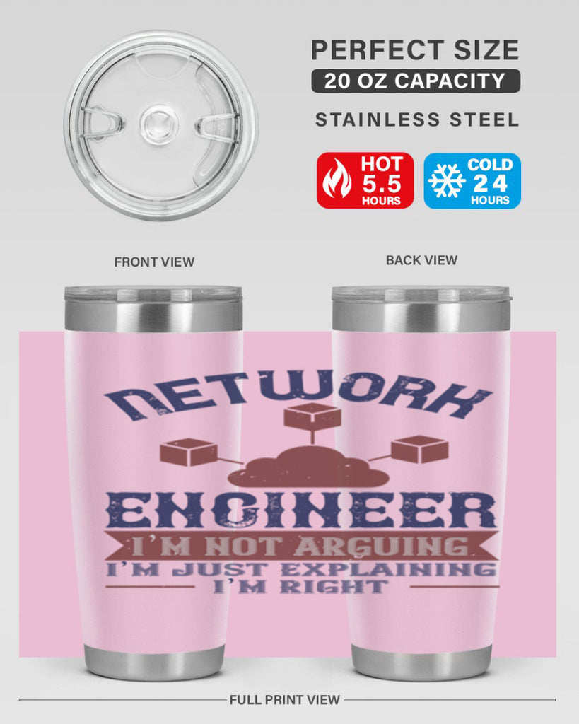 network engineer I am not arguing Im just explaining im right Style 42#- engineer- tumbler