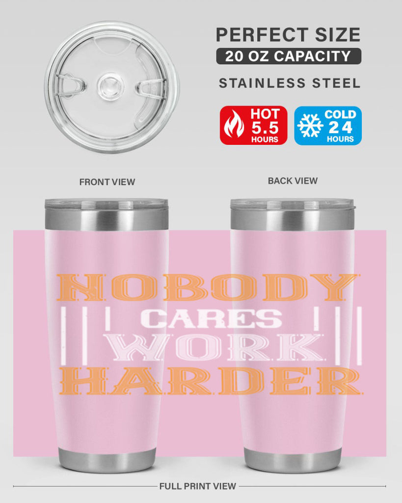 nobody i cares work herder 78#- gym- Tumbler