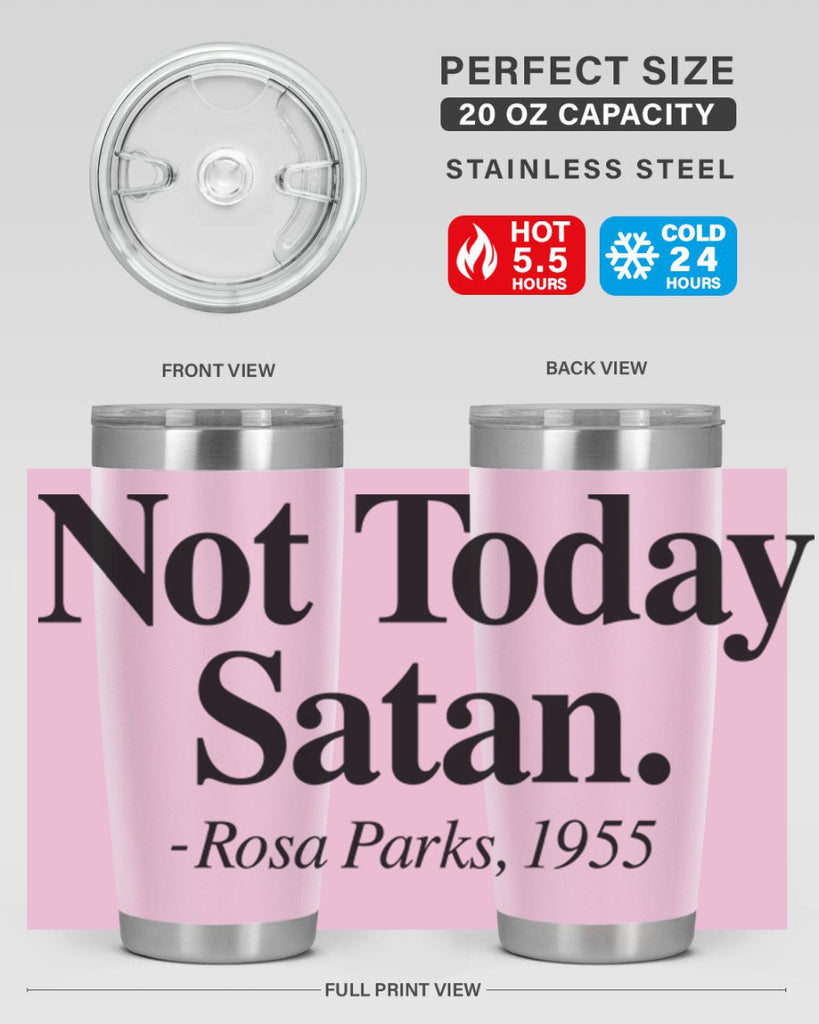 not today satan rosa parks 59#- black words phrases- Cotton Tank