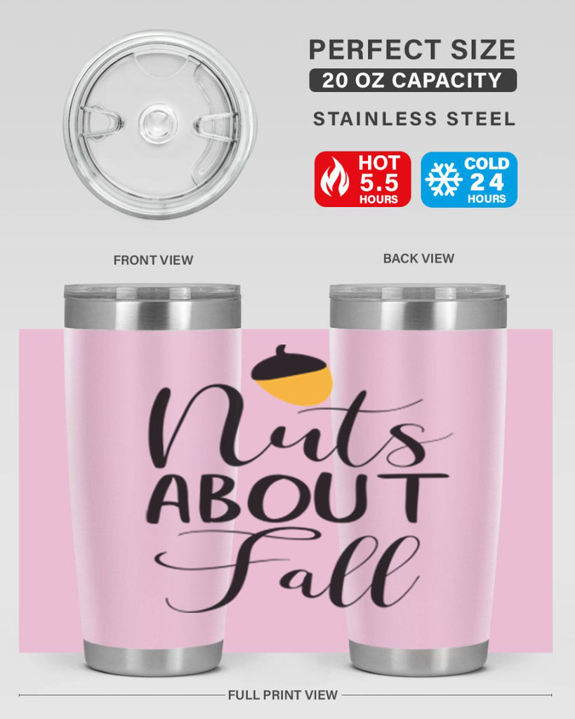 nuts about fall 445#- fall- Tumbler