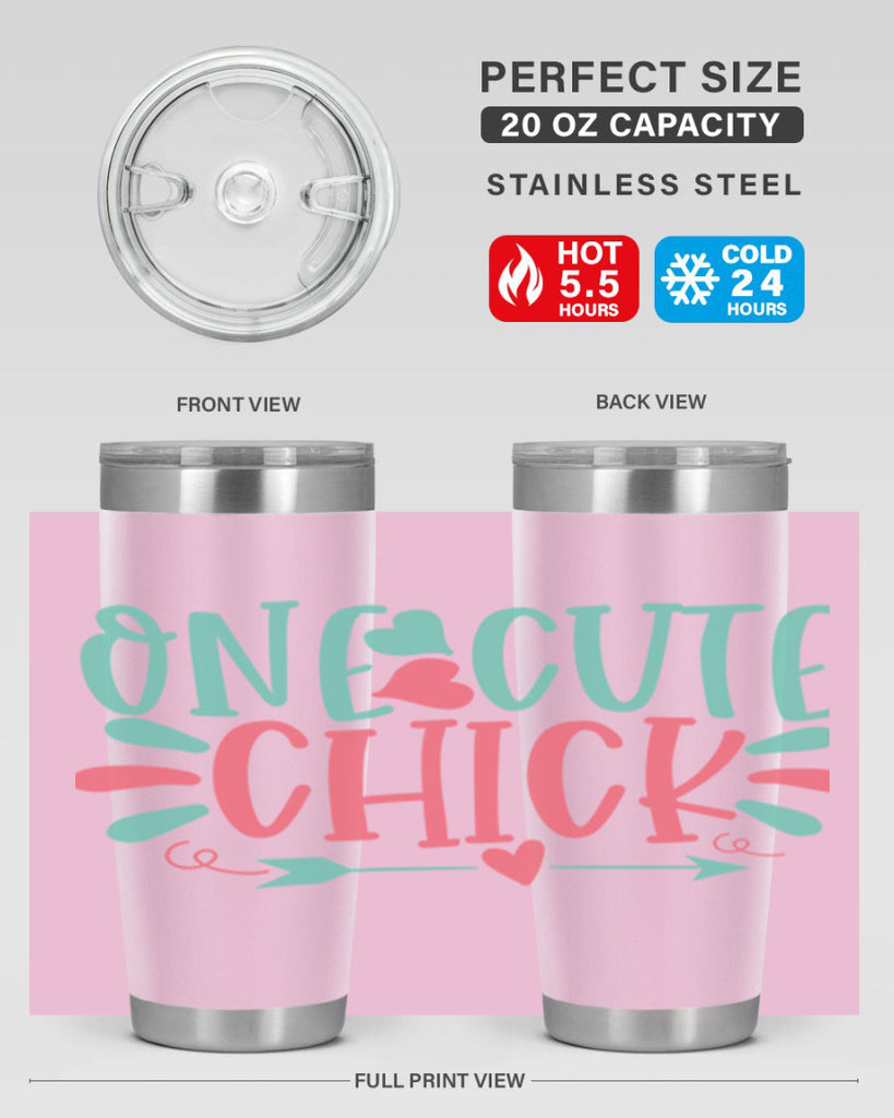 one cute chick 107#- easter- Tumbler