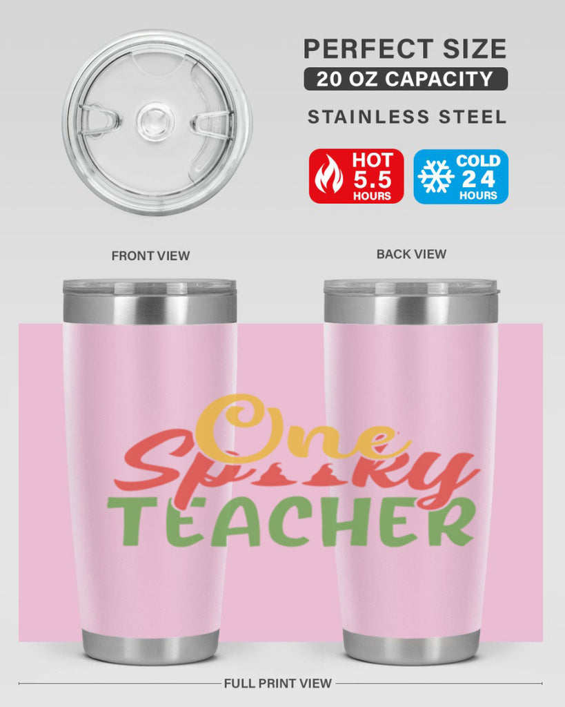 one spooky teacher Style 158#- teacher- tumbler