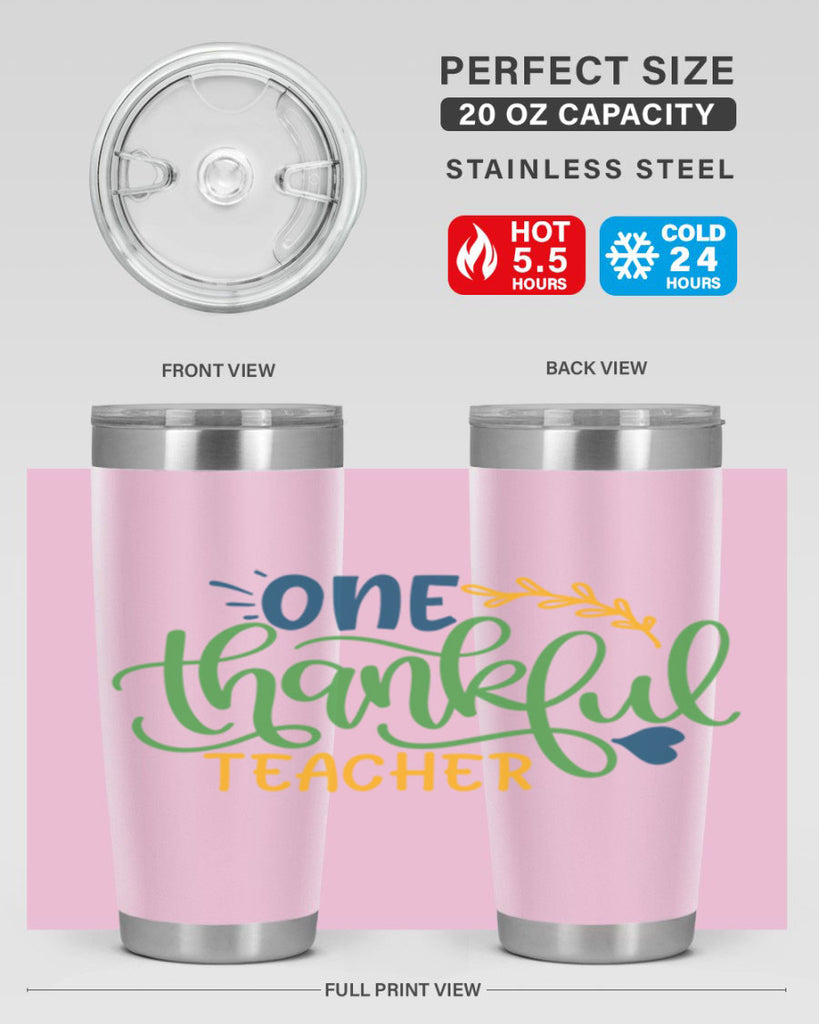 one thankful teacher Style 156#- teacher- tumbler