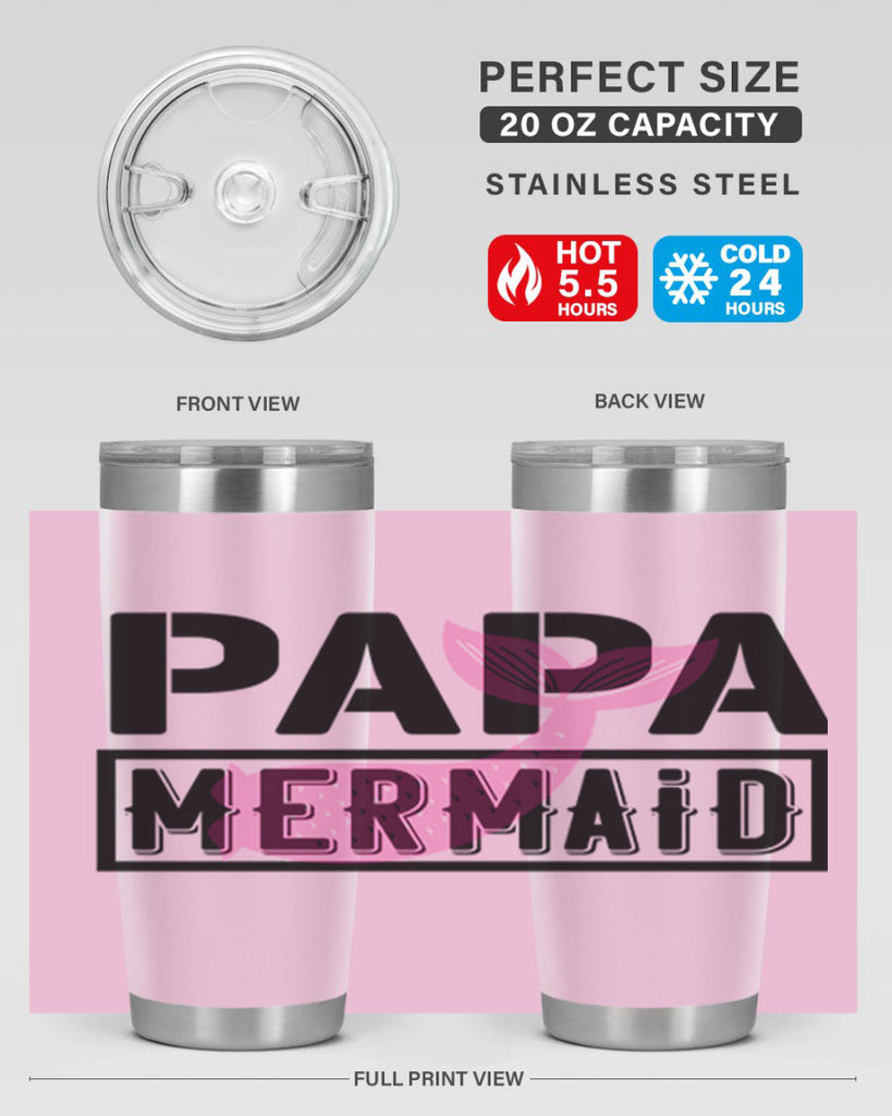 papa mermaid 533#- mermaid- Tumbler