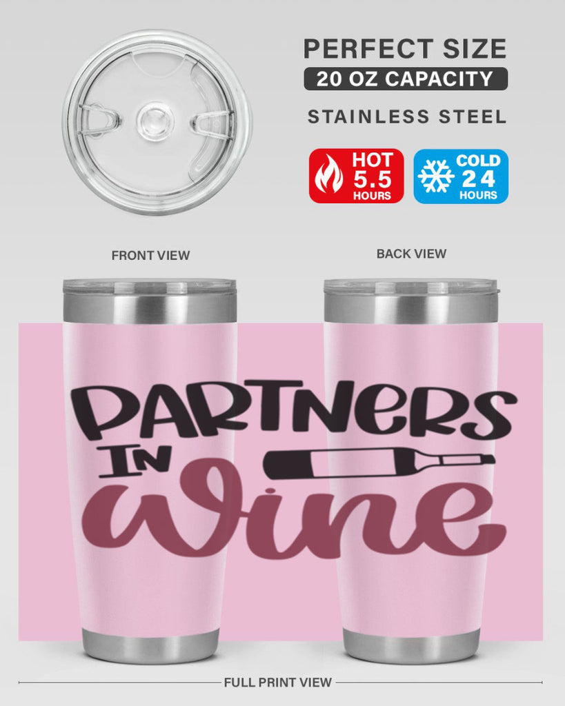 partners in wine 32#- wine- Tumbler