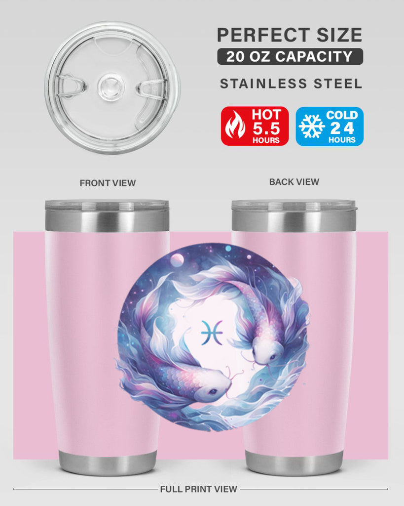 pisces 363#- zodiac- Tumbler