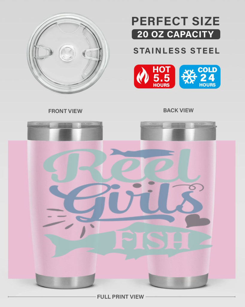 reel girls fish 198#- fishing- Tumbler