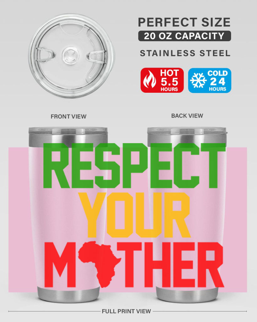 respect your mother 43#- black words phrases- Cotton Tank