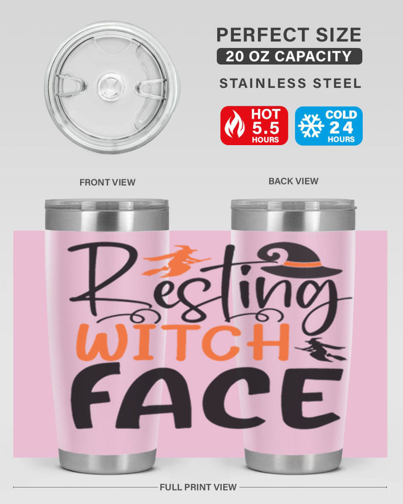 resting witch face 108#- halloween- Tumbler