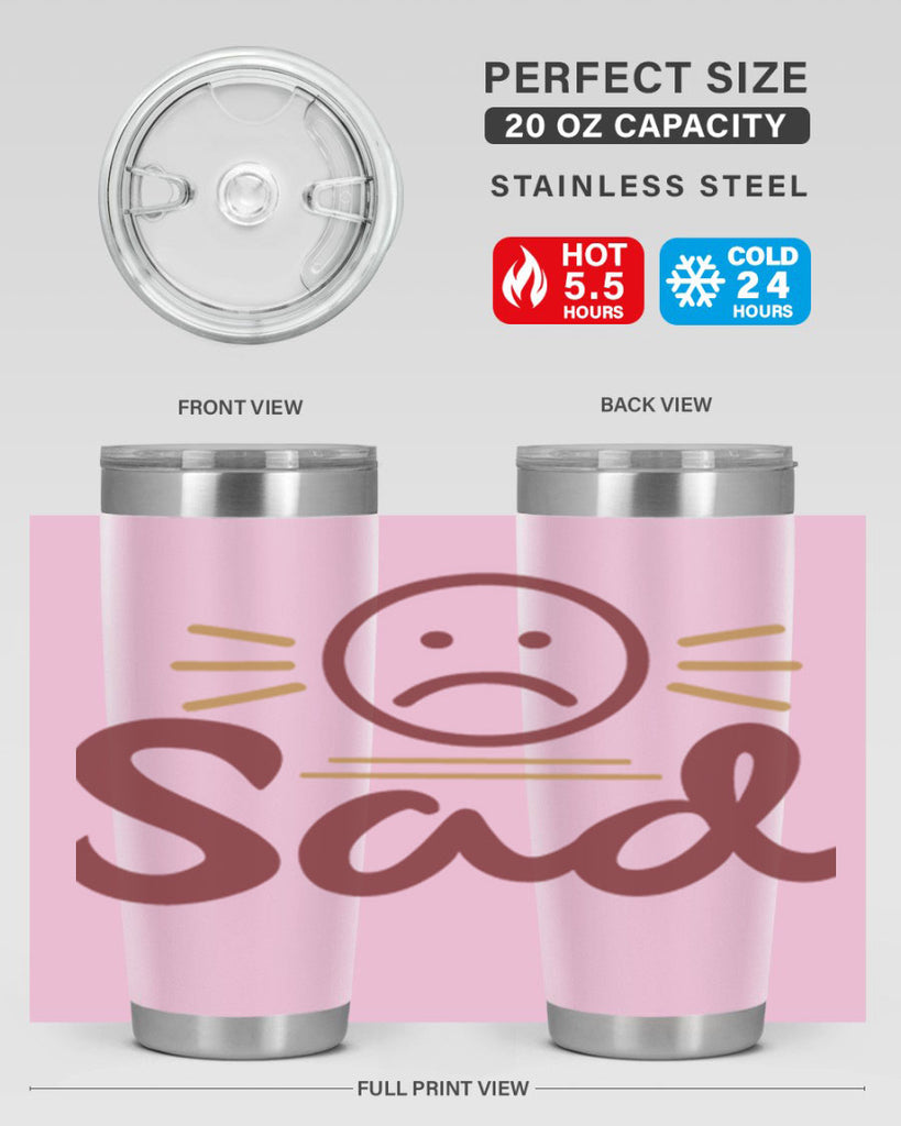 sad 5#- fathers day- Tumbler