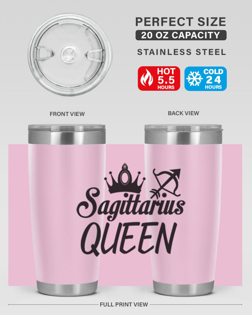 sagittarius queen 412#- zodiac- Tumbler