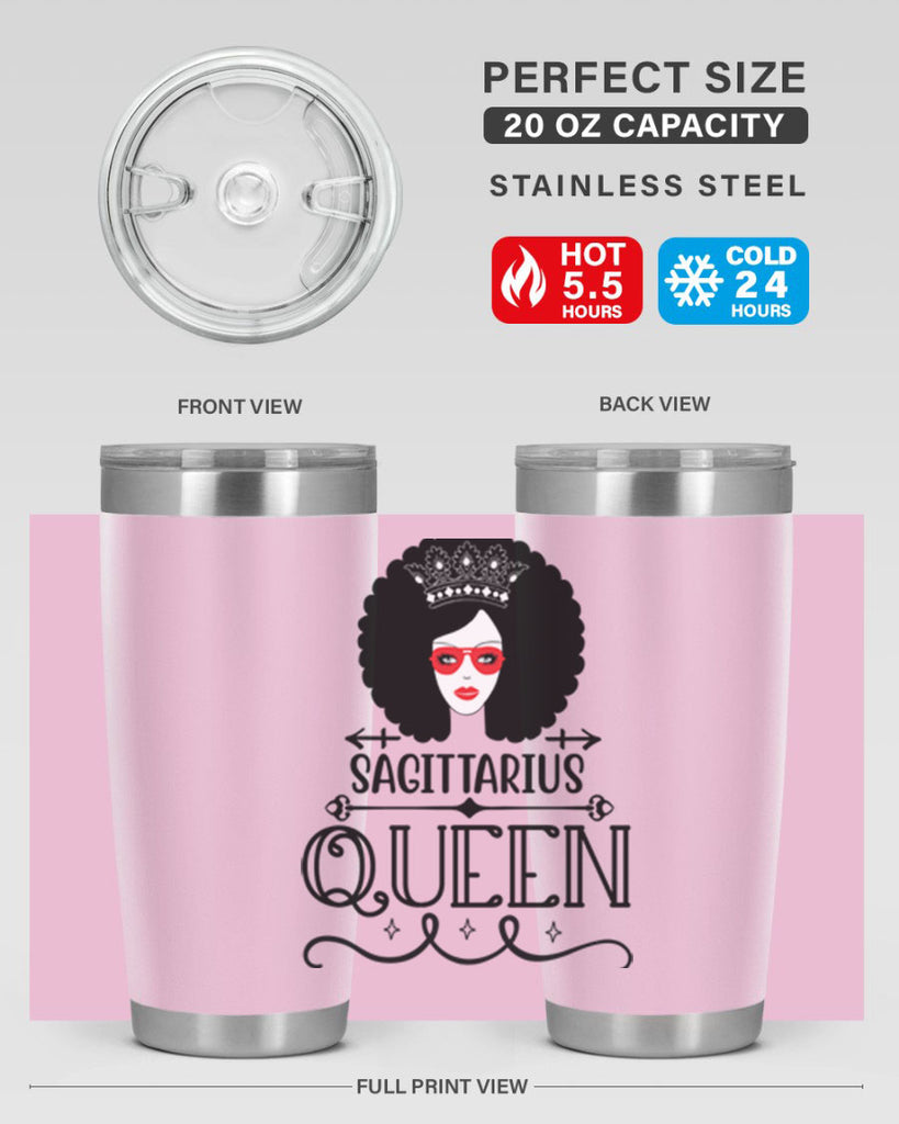 sagittarius queen 414#- zodiac- Tumbler