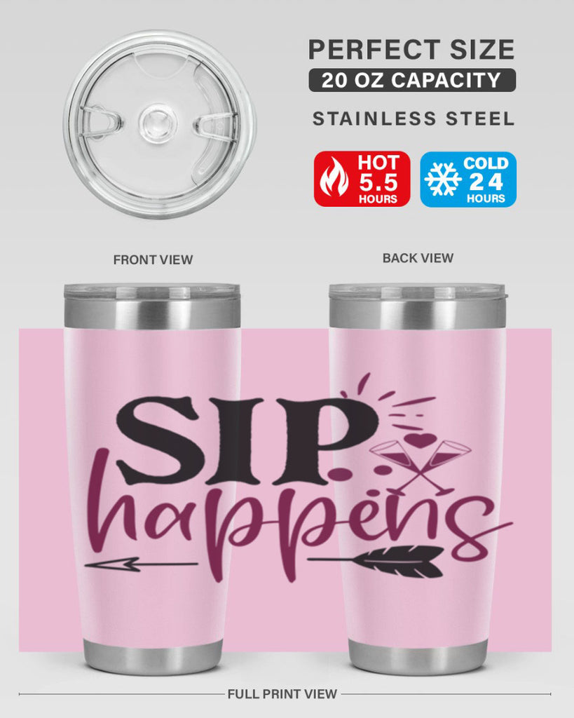 sip happens 164#- wine- Tumbler