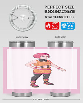 street girl wear orange outfit16#- anime- Tumbler