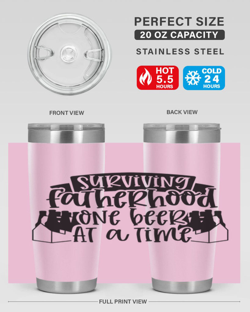 surviving fatherhood one beer at a time 19#- fathers day- Tumbler