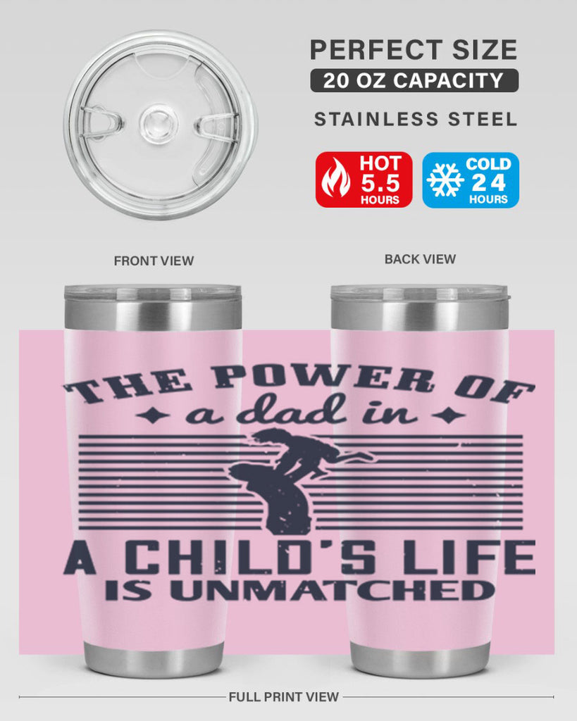 the power of a dad 150#- fathers day- Tumbler
